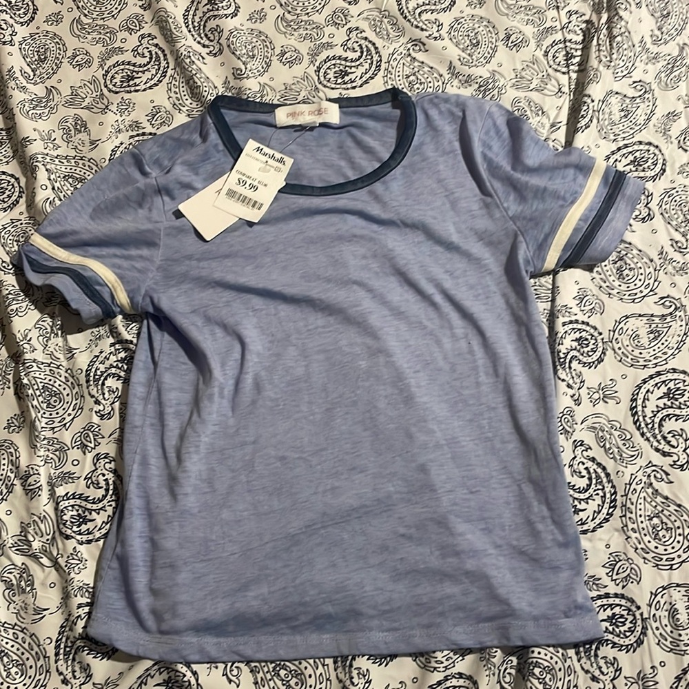 PINK ROSE. small. Blue combo. New with tags!